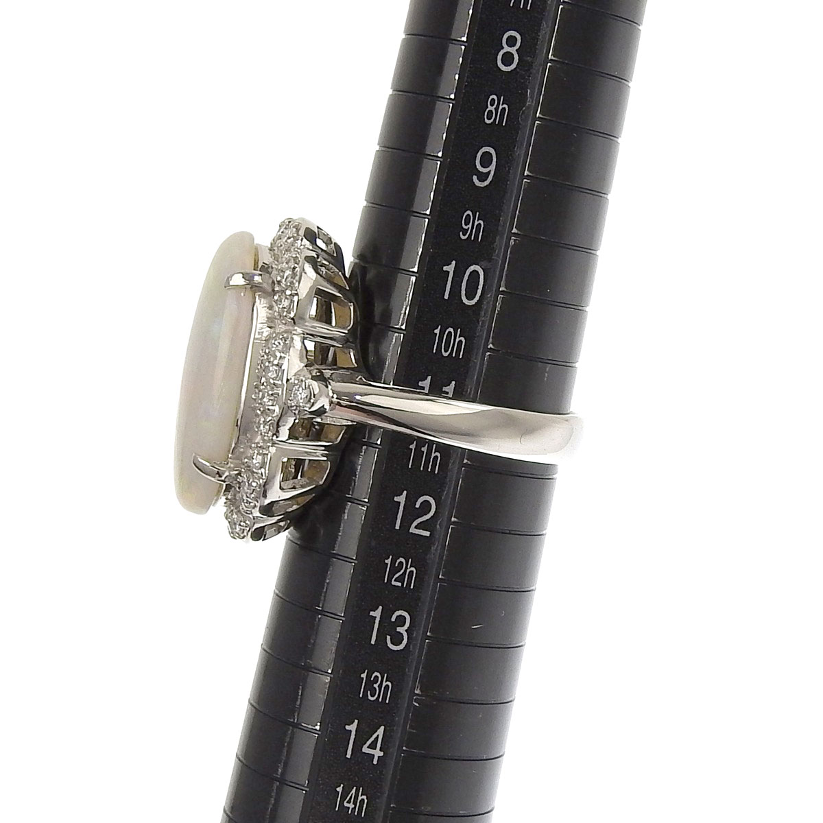 リング 指輪 プラチナ Pt900 オパール ダイヤモンド 0.351ct 11号 レディース 8718