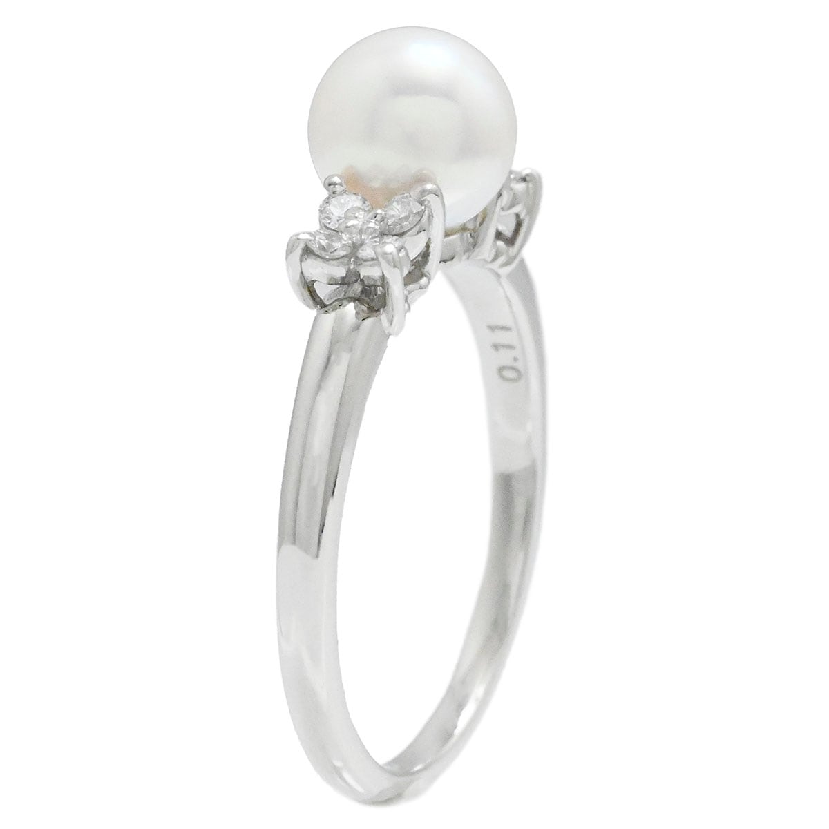 タサキ　天然ダイヤ0.30ct Pt900 プラチナ　ダイヤモンドリング 指輪 タサキ TASAKI タサキ Pt900 プラチナ パール ダイヤ0.11ct