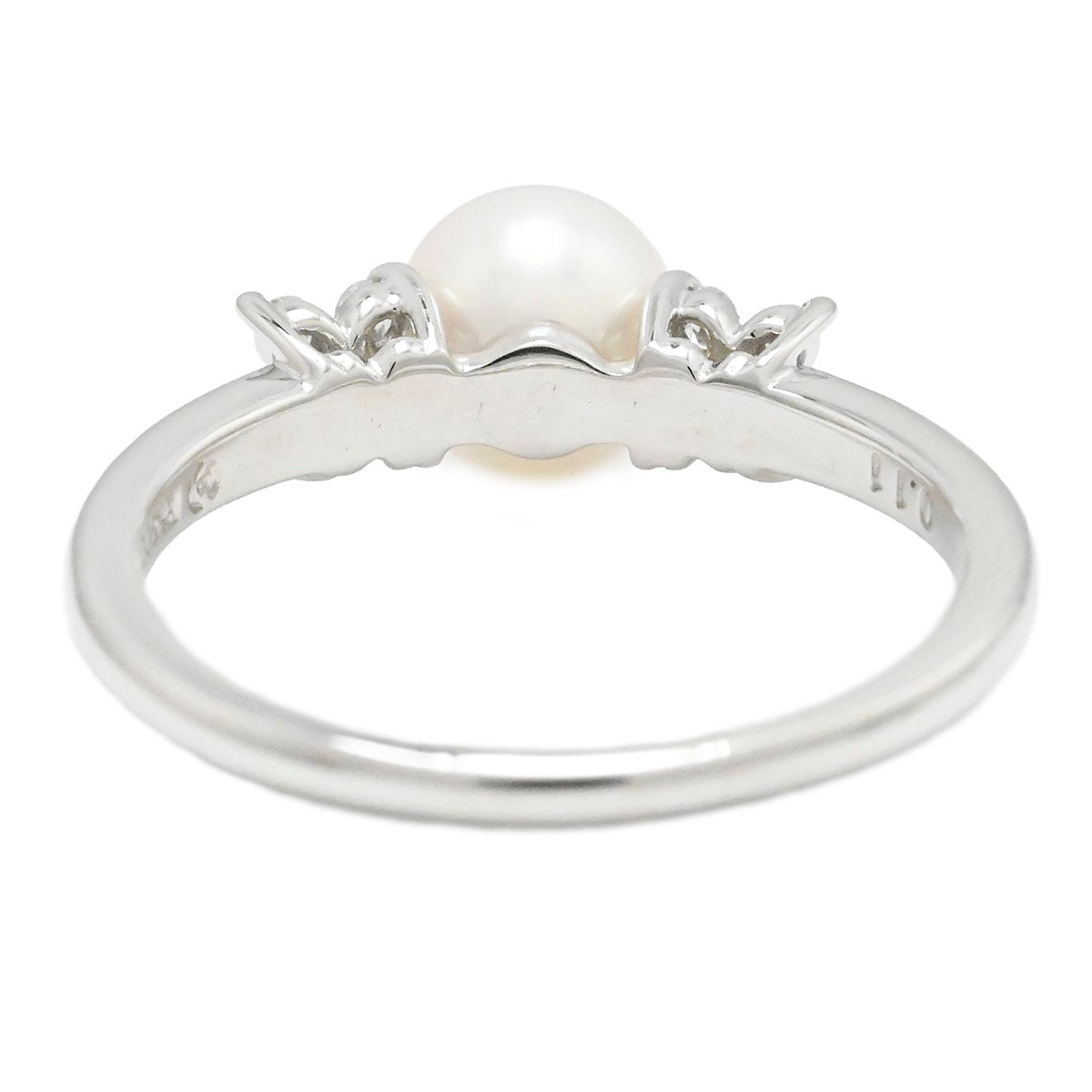 タサキ TASAKI タサキ Pt900 プラチナ パール ダイヤ0.11ct