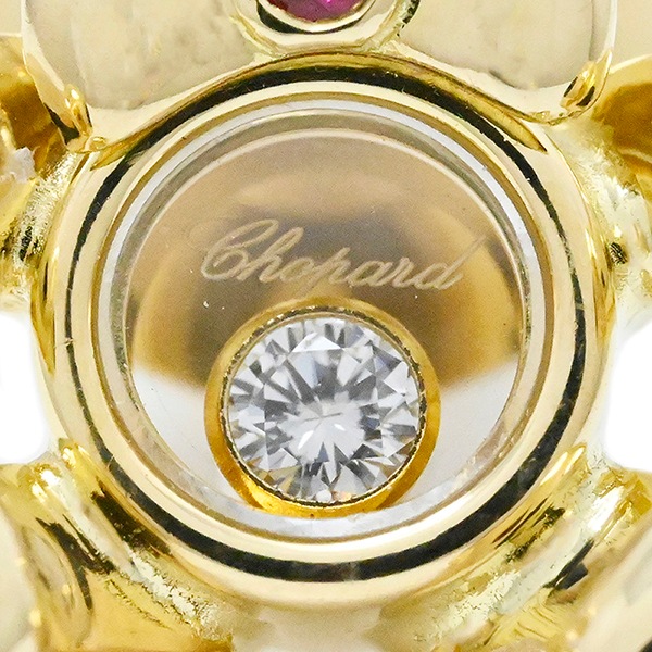 ショパール CHOPARD 750YG K18YG イエローゴールド テディベア ダイヤ1P ブローチ レディース メンズ  2026