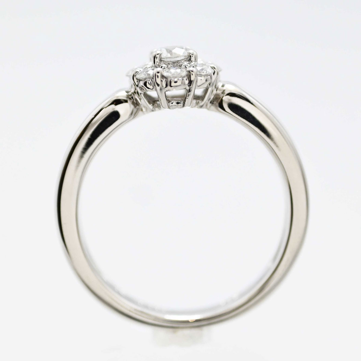 星の砂 HOSHI no SUNA PT900 プラチナ ダイヤ0.41ct リング 10.5号 レディース  3505