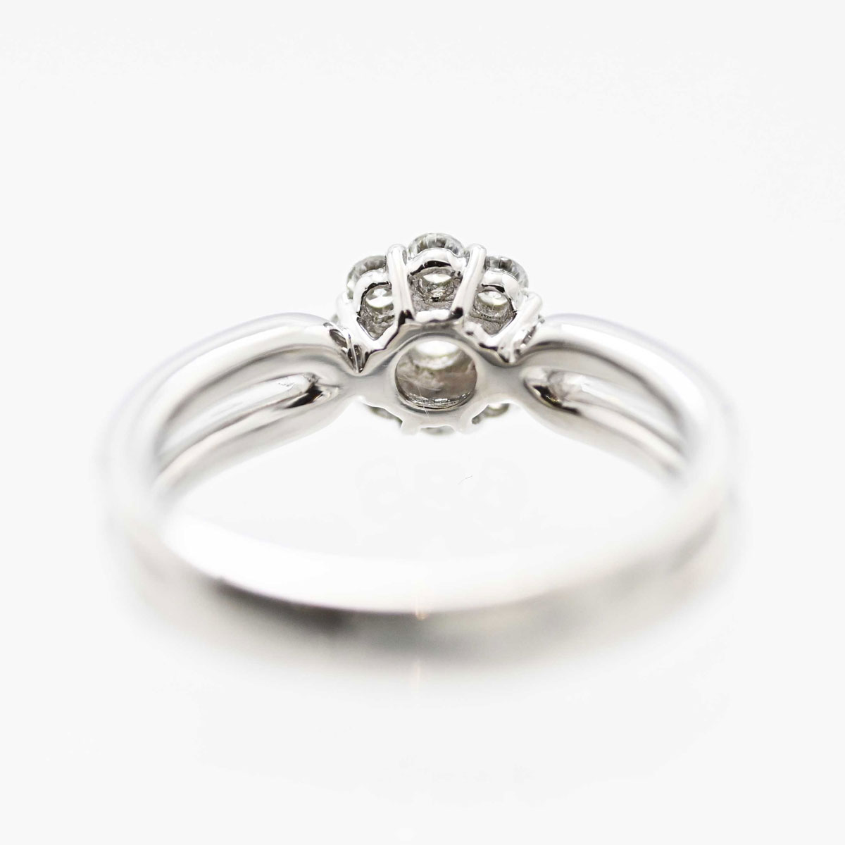 星の砂 HOSHI no SUNA PT900 プラチナ ダイヤ0.41ct リング 10.5号 レディース  3505