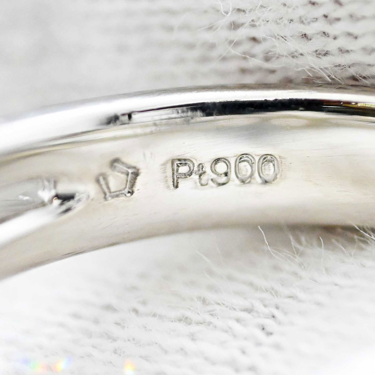 星の砂 HOSHI no SUNA PT900 プラチナ ダイヤ0.41ct リング 10.5号 レディース  3505