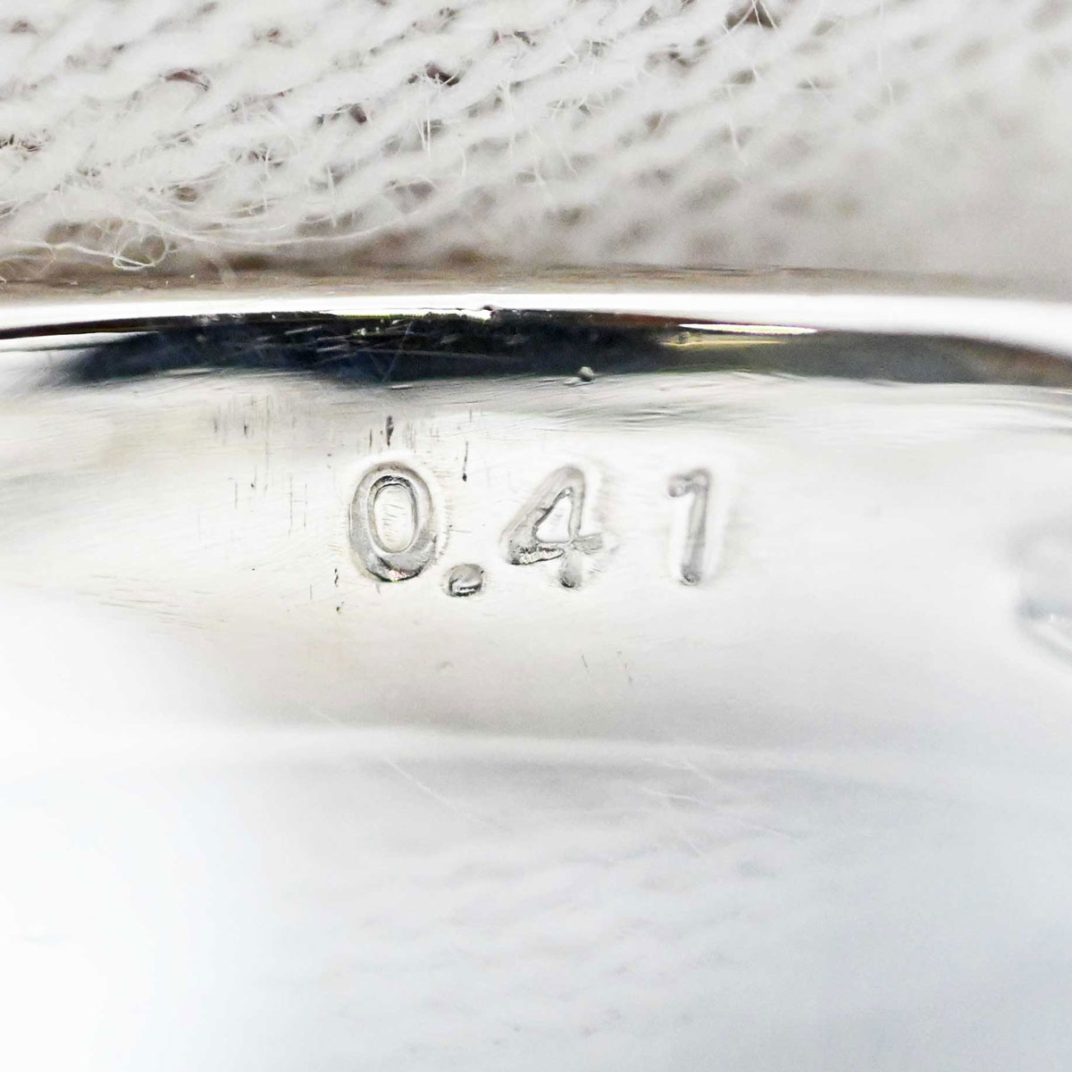 星の砂 HOSHI no SUNA PT900 プラチナ ダイヤ0.41ct リング 10.5号 レディース  3505