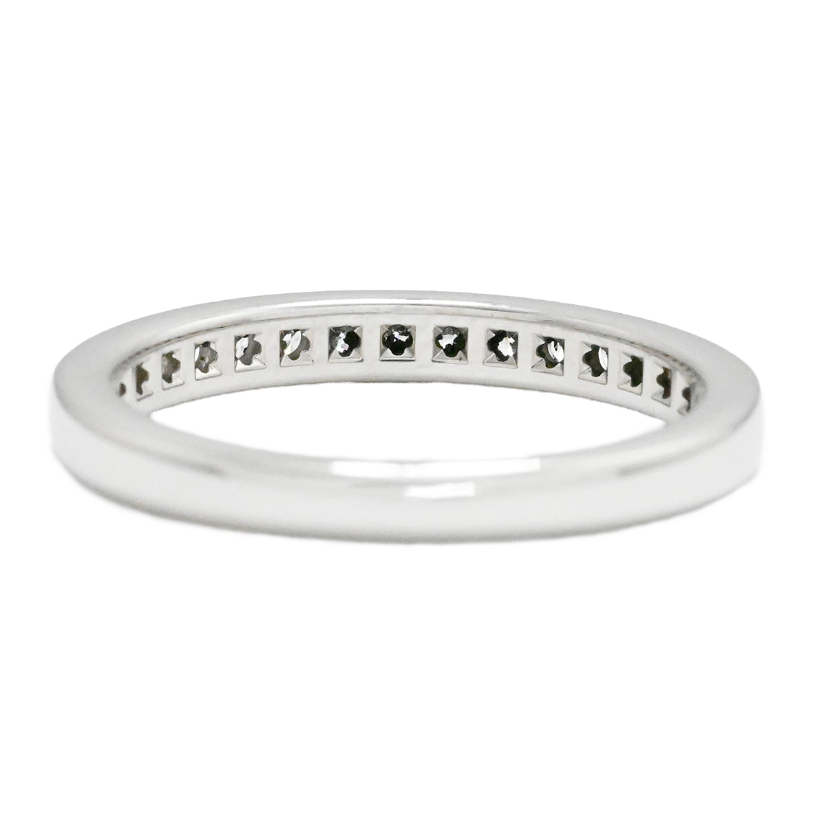 ティファニー TIFFANY & Co. PT950 プラチナ ダイヤ チャネルセッティング ハーフエタニティリング サイズ10号 レディース  2027