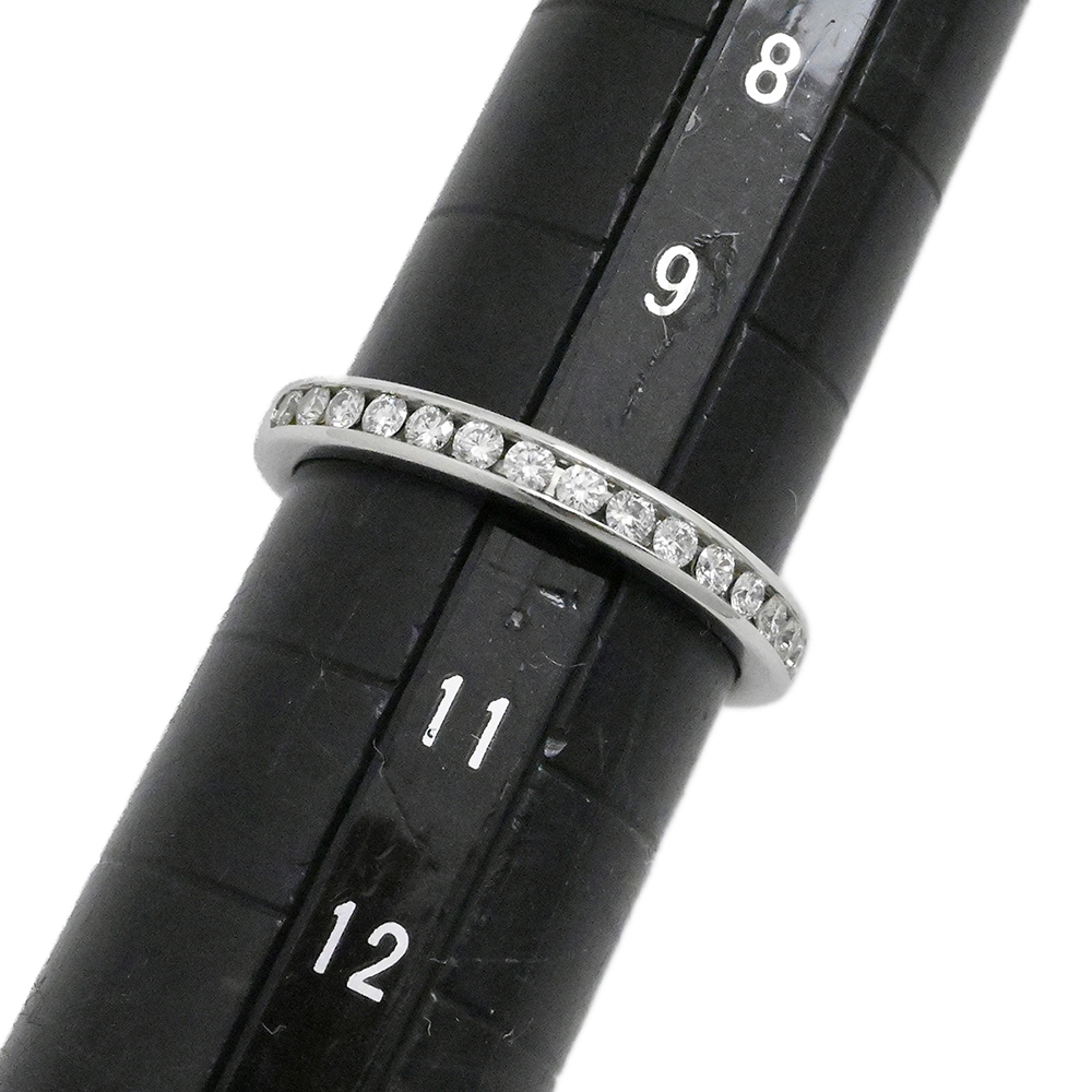 ティファニー TIFFANY & Co. PT950 プラチナ ダイヤ チャネルセッティング ハーフエタニティリング サイズ10号 レディース  2027