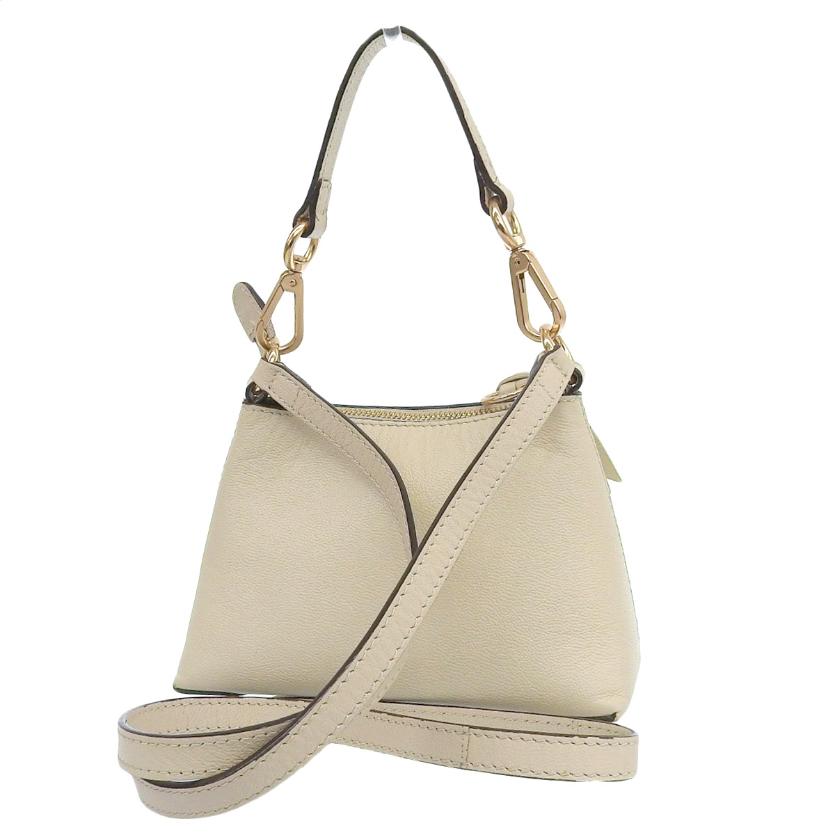 シーバイクロエ  See by Chloe ミニ ショルダーバッグ ２WAY ハンドバッグ レザー ベージュ系 レディース 4181