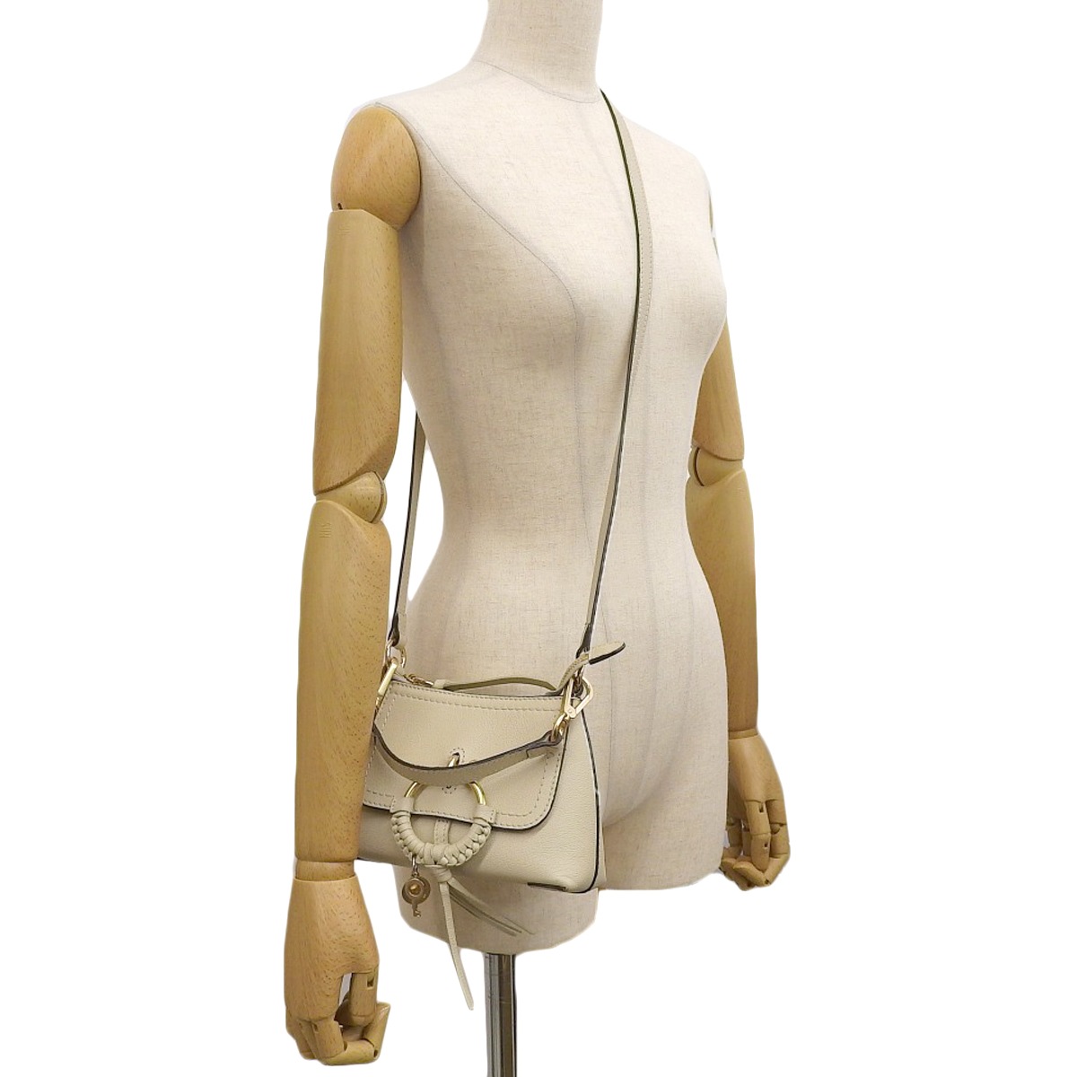 シーバイクロエ  See by Chloe ミニ ショルダーバッグ ２WAY ハンドバッグ レザー ベージュ系 レディース 4181
