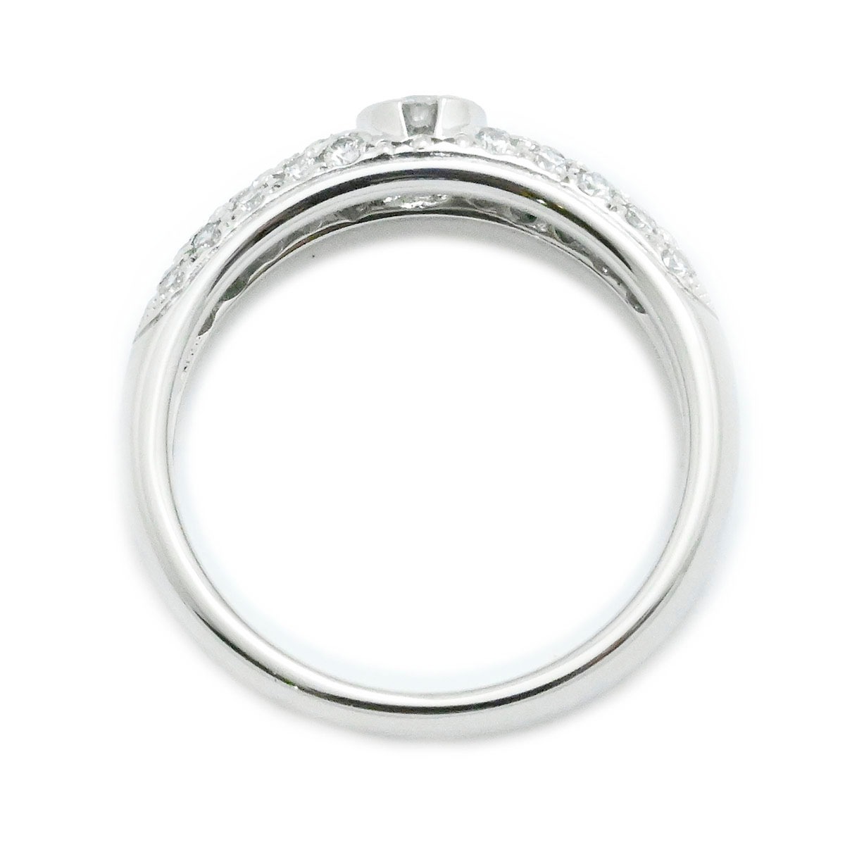 ミキモト MIKIMOTO Pt950 プラチナ ダイヤ0.40ct リング 10号 レディース  3788