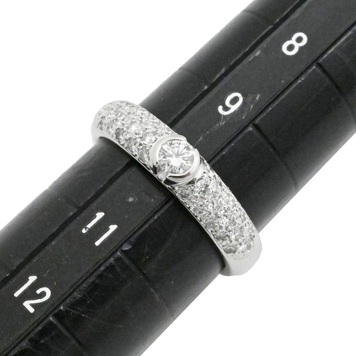 ミキモト MIKIMOTO Pt950 プラチナ ダイヤ0.40ct リング 10号 レディース  3788
