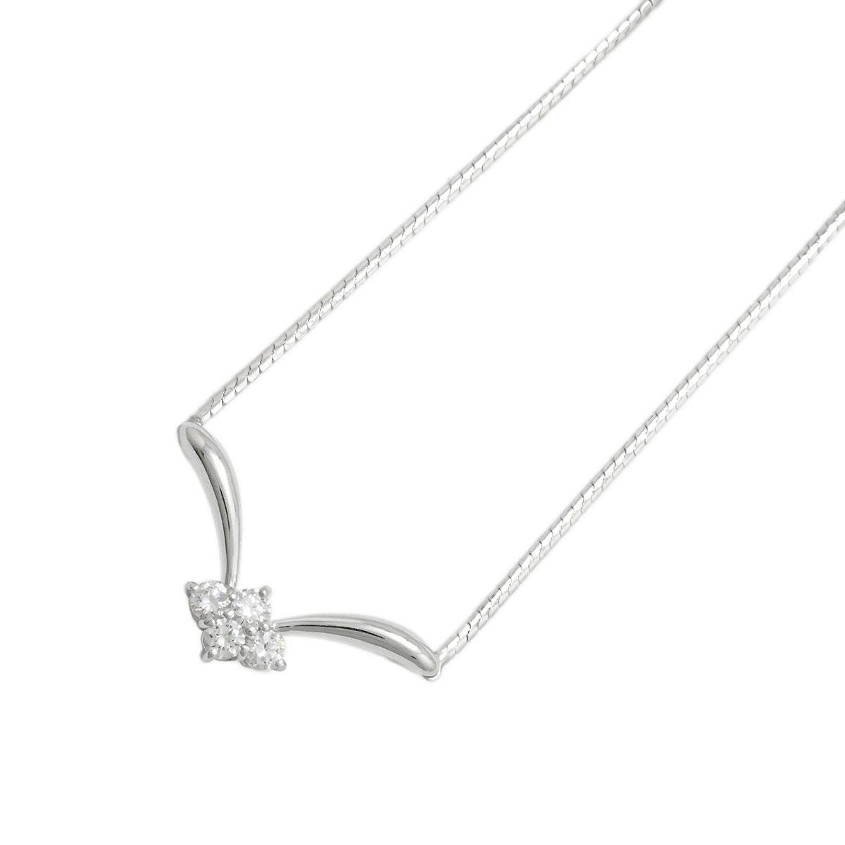 星の砂 HOSHINOSUNA PT900/850 ダイヤモンド0.28ct ネックレス レディース  3946