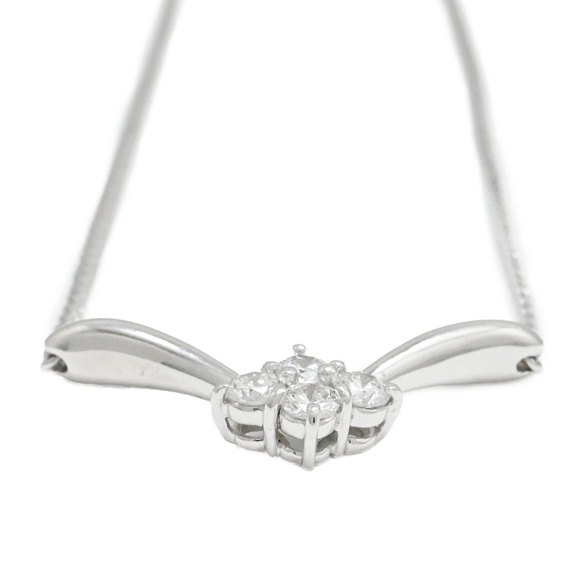 星の砂 HOSHINOSUNA PT900/850 ダイヤモンド0.28ct ネックレス レディース  3946