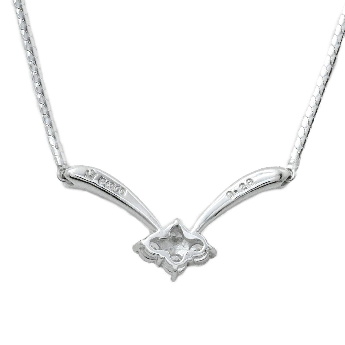 星の砂 HOSHINOSUNA PT900/850 ダイヤモンド0.28ct ネックレス レディース  3946