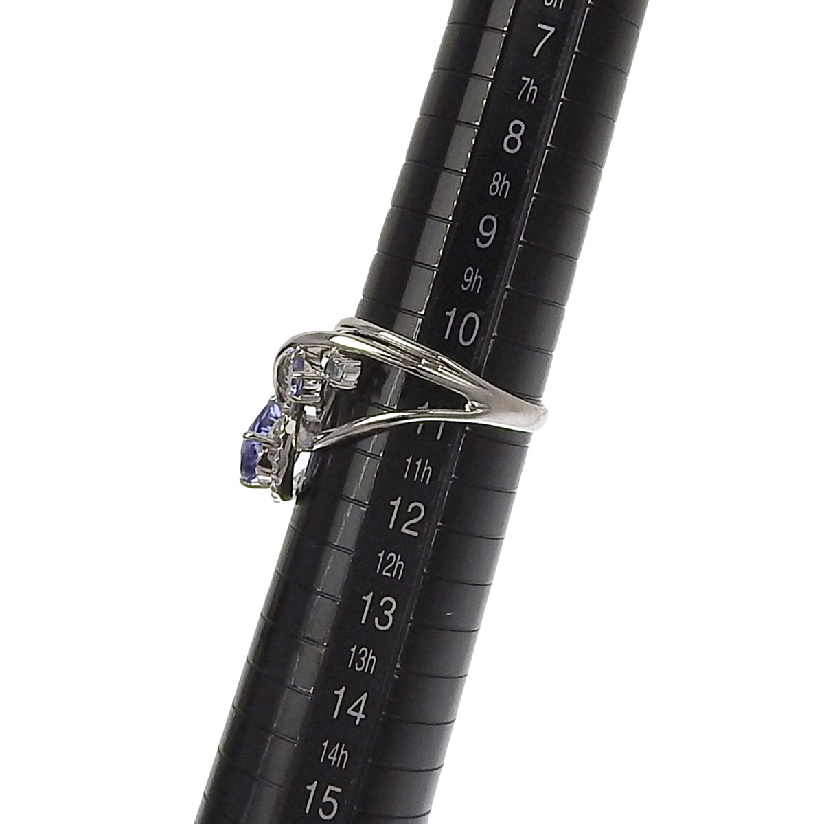 リング 指輪 K18WG タンザナイト 1.279ct ダイヤモンド 0.20ct 11号 レディース 8721