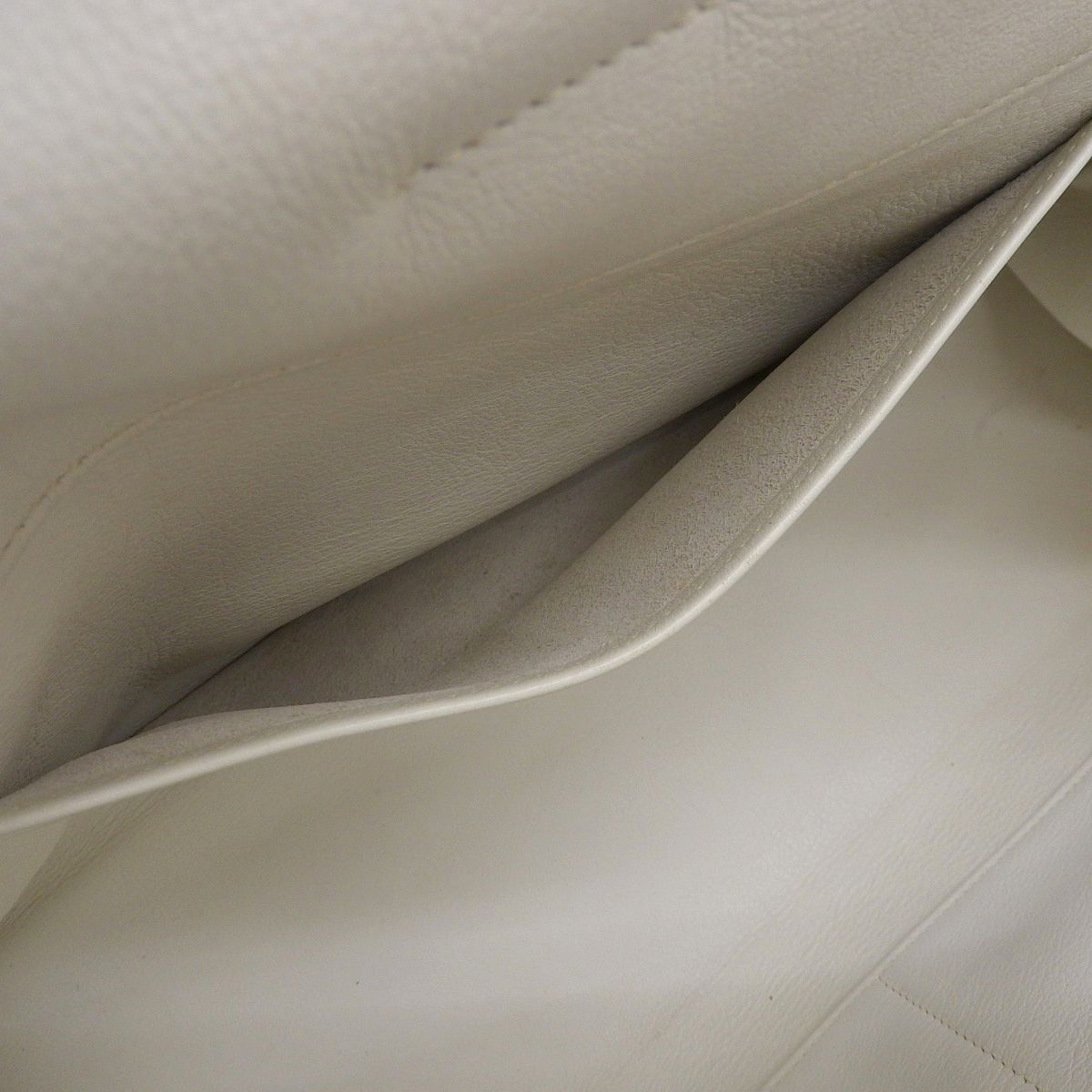 エルメス HERMES ケリーフラット ハンドバッグ スイフト ホワイト系 レディース □M刻印 2009年 4182