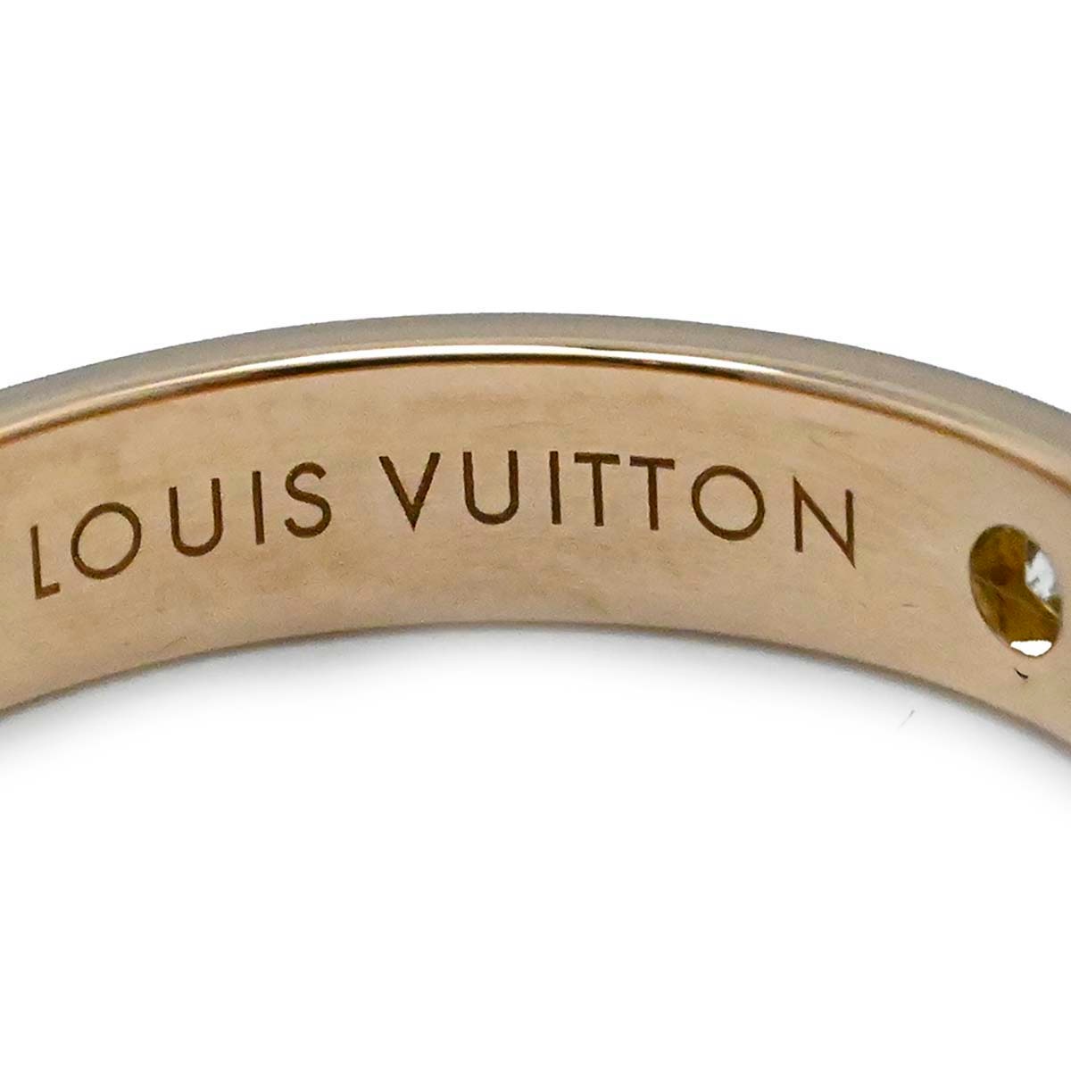 ルイヴィトン LOUIS VUITTON 750PG ピンクゴールド アリアンスアンプラント ダイヤ1P リング サイズ50 Q9F02A レディース Q9F02A 3666