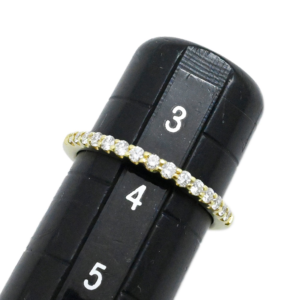 ノンブランド K18YG イエローゴールド ダイヤ0.15ct ピンキーリング サイズ3.5号 レディース  2050