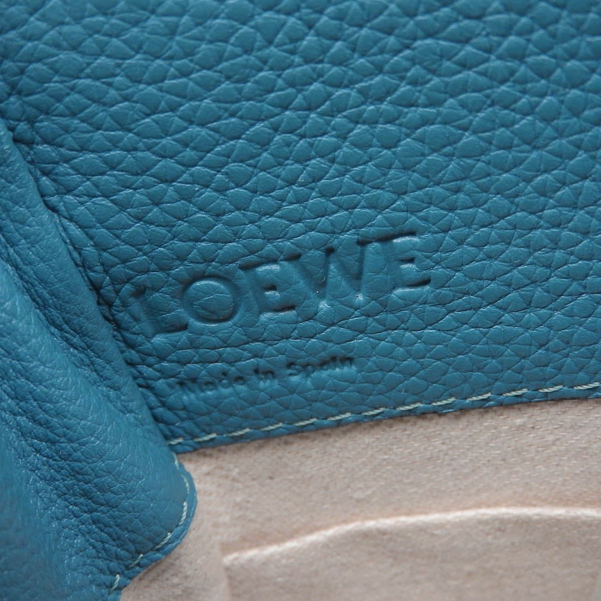 ロエベ LOEWE ハンモック ドローストリング アナグラム 2Wayショルダーバック ハンドバッグ グレインカーフ ブルー系 レディース 4435