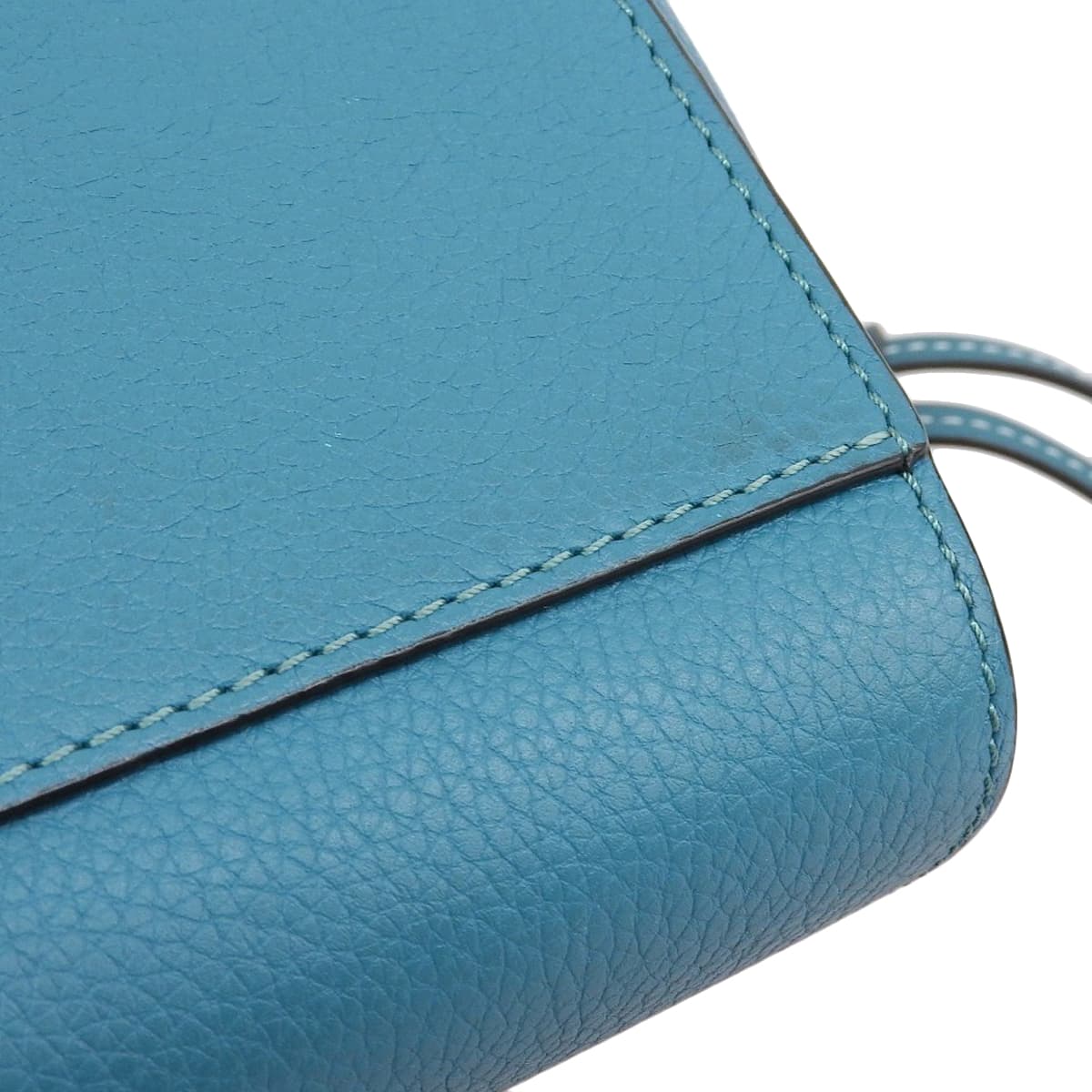 ロエベ LOEWE ハンモック ドローストリング アナグラム 2Wayショルダーバック ハンドバッグ グレインカーフ ブルー系 レディース 4435