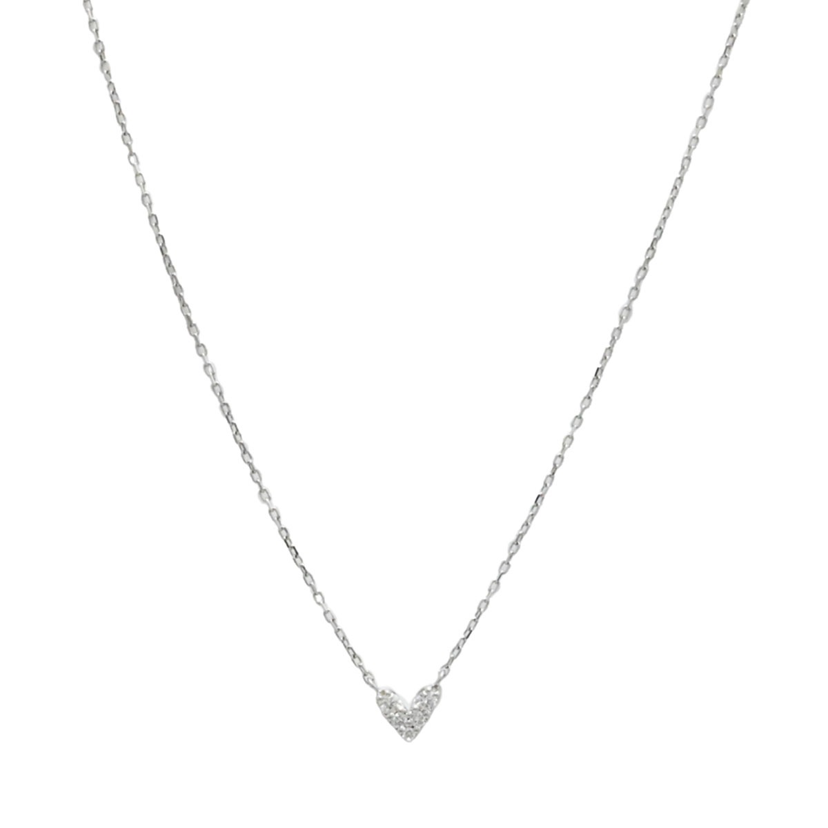 ポンテヴェッキオ K18WG ホワイトゴールド ダイヤ0.06ct ネックレス レディース  3790
