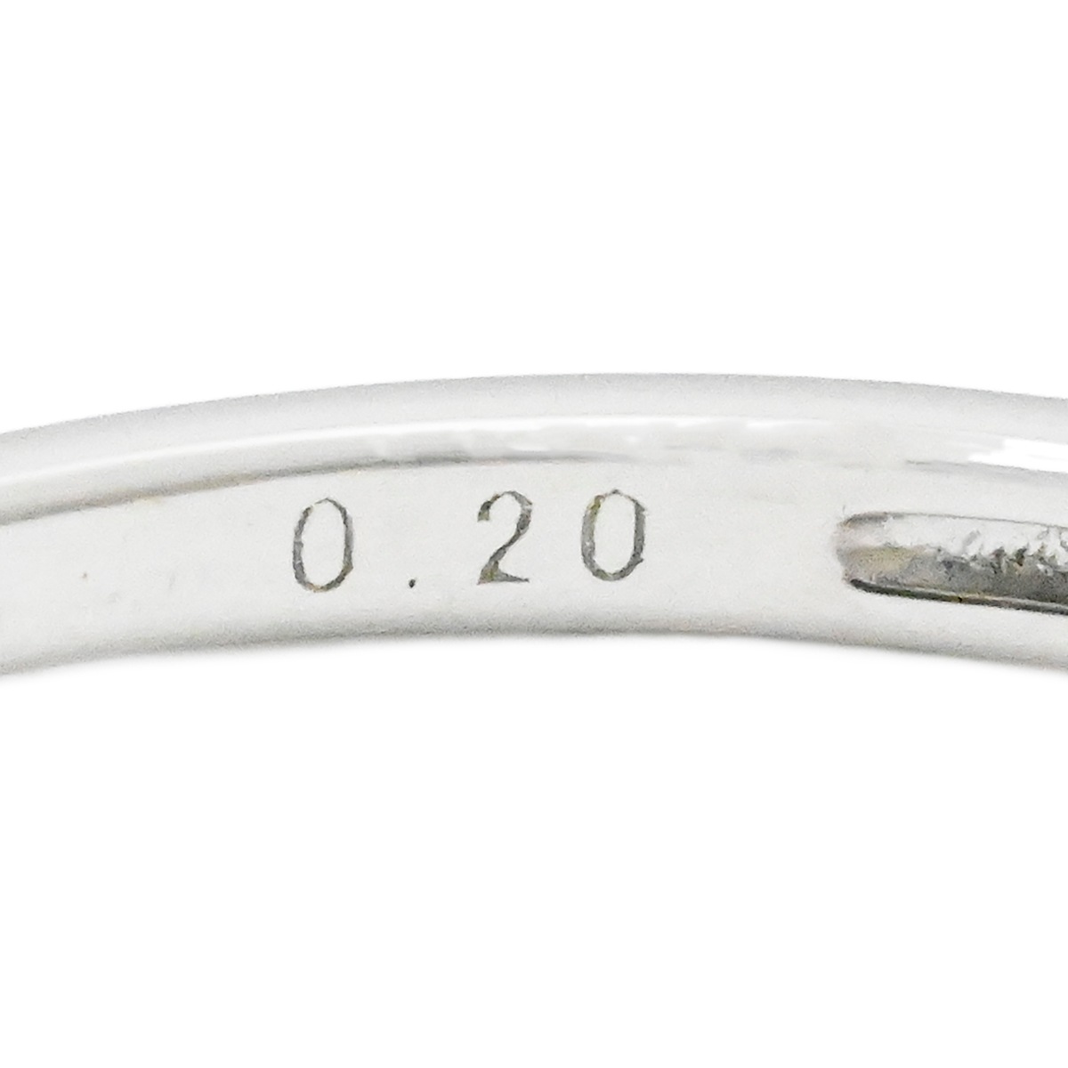 ノンブランド PT900 ダイヤ0.20ct プラチナ ダイヤモンドリング サイズ14号 レディース  2051