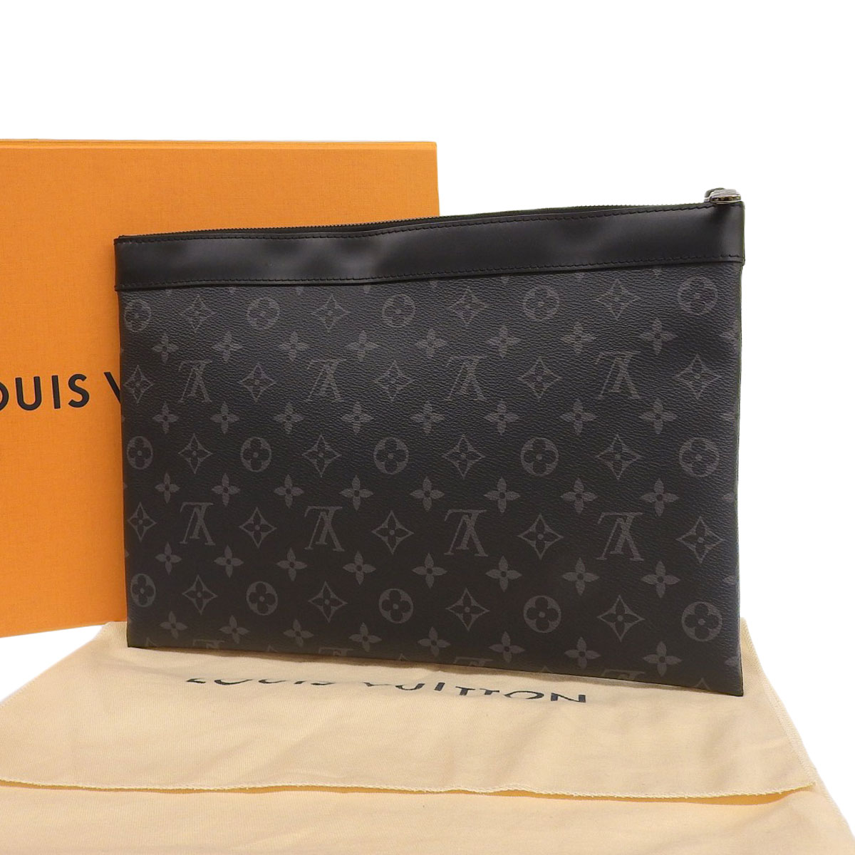 ルイヴィトン LOUIS VUITTON モノグラムエクリプス ポシェットディスカバリーGM クラッチバッグ メンズ M62291 8890