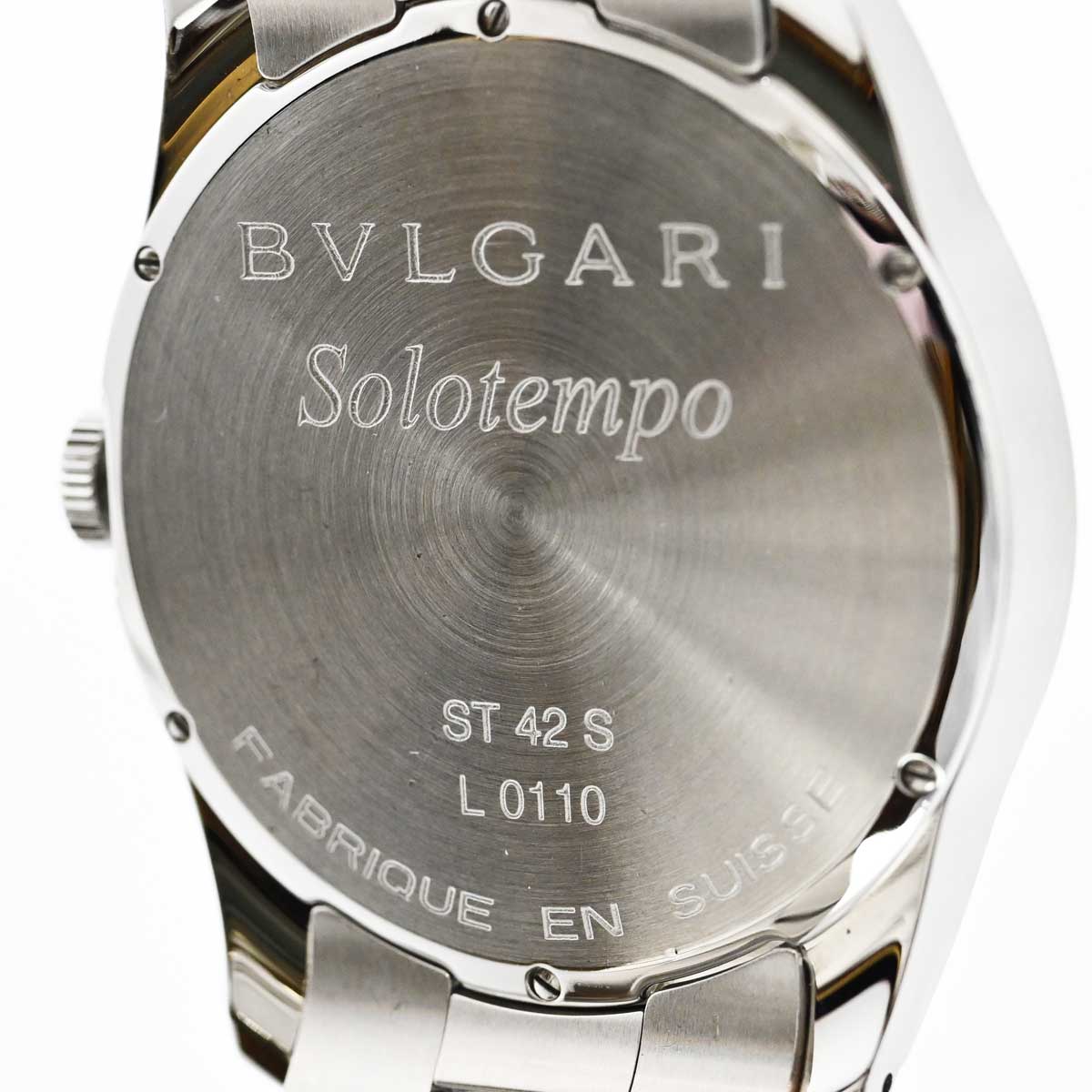 ブルガリ BVLGARI ソロテンポ ST42S クォーツ SS メンズ 3347