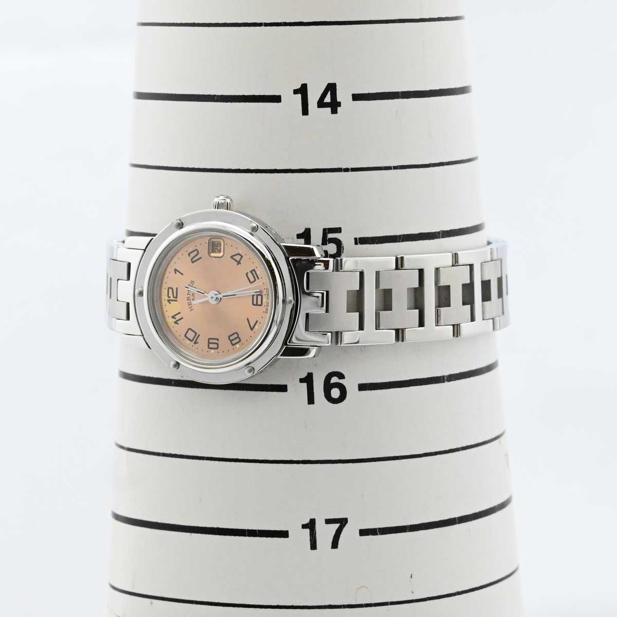 エルメス HERMES クリッパー SS ステンレス CL4.210 レディース クォーツ デイト CL4.210 3427