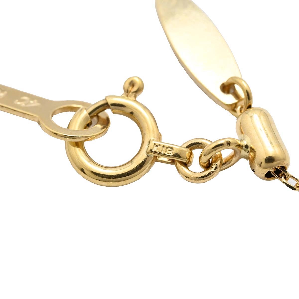 ４℃ ヨンドシー　 K18ＹG イエローゴールド ダイヤ0.066ct ハートモチーフ ネックレス レディース  3590