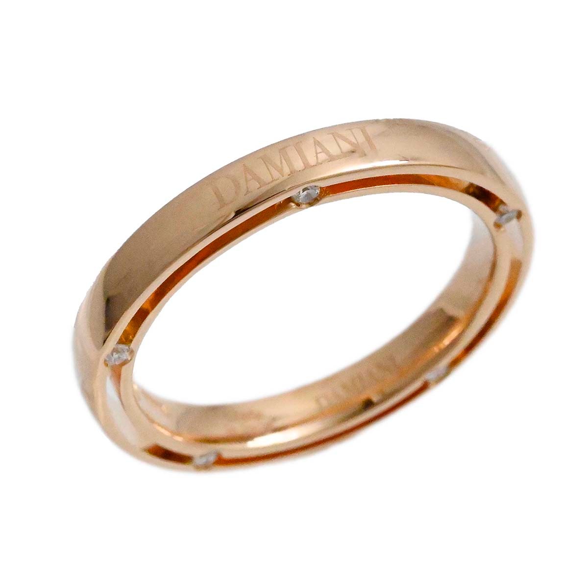ダミアーニ DAMIANI 750PG ピンクゴールド Dサイド D.SIDE ダイヤ リング 8号 レディース  3668