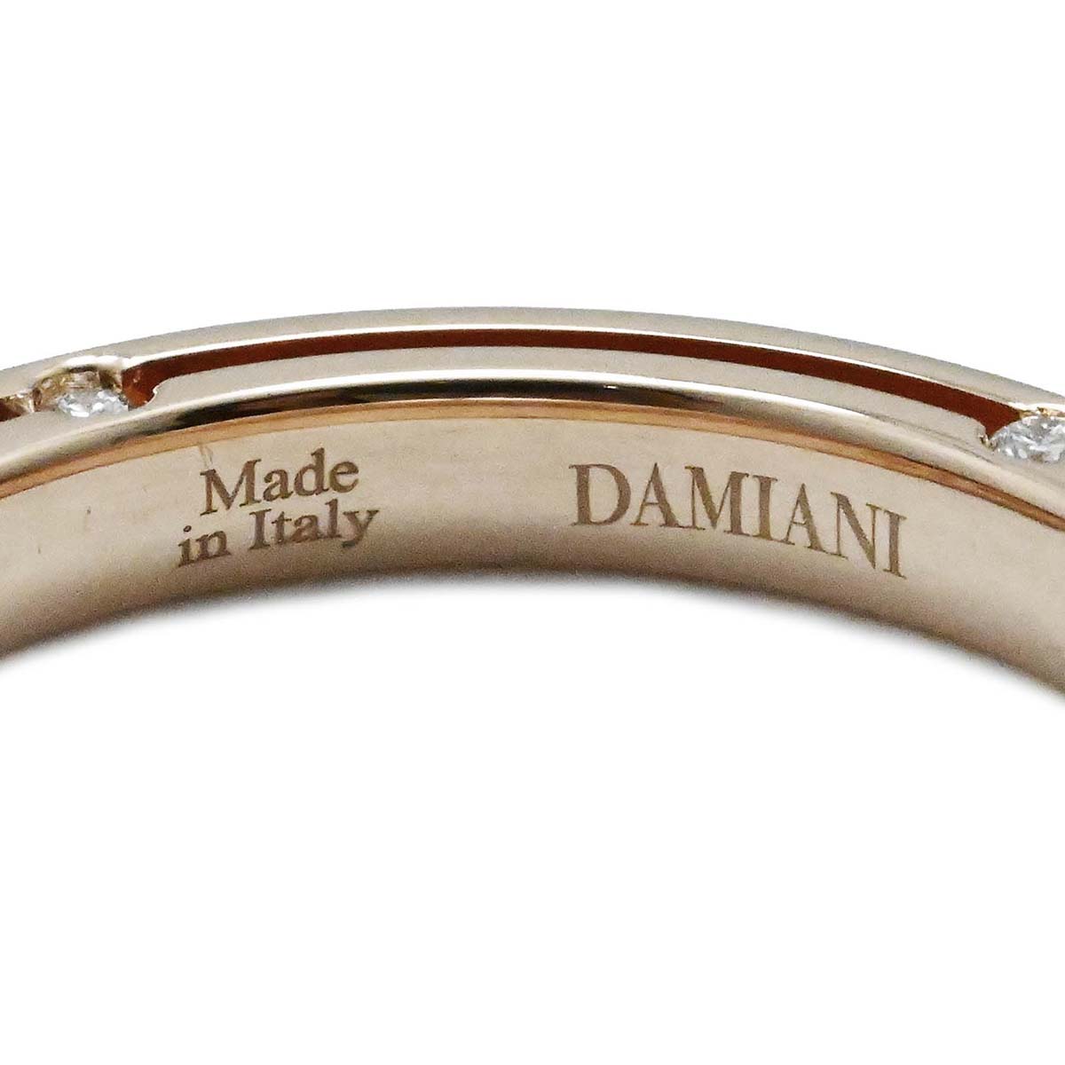 ダミアーニ DAMIANI 750PG ピンクゴールド Dサイド D.SIDE ダイヤ リング 8号 レディース  3668