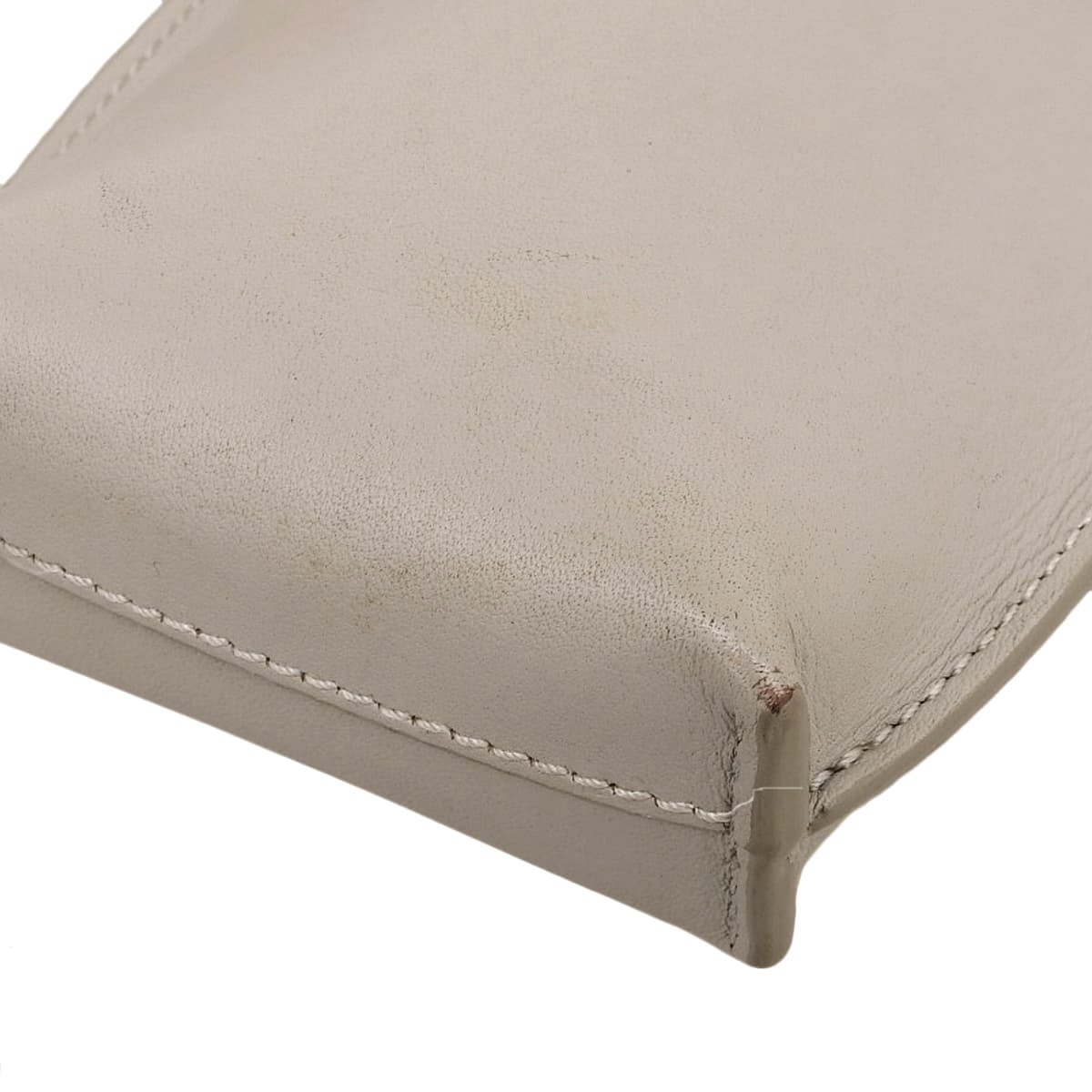 ロエベ LOEWE バニーポケット ショルダーバッグ ななめ掛け ポシェット フォンショルダー レザー グレー レディース ウサギ 4756