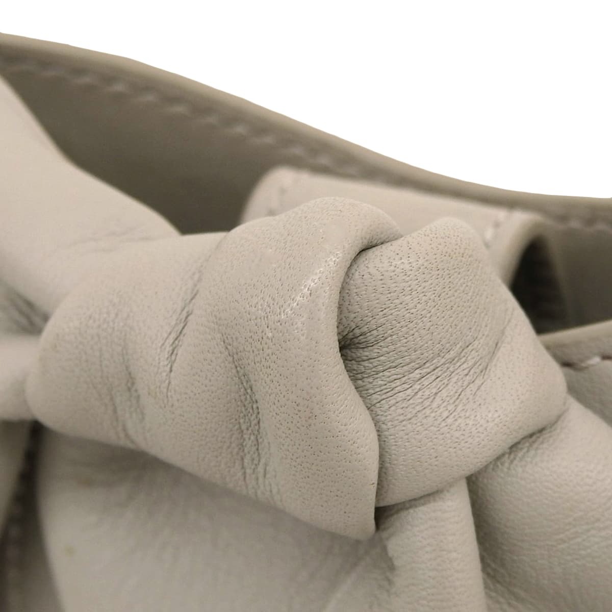 ロエベ LOEWE バニーポケット ショルダーバッグ ななめ掛け ポシェット フォンショルダー レザー グレー レディース ウサギ 4756