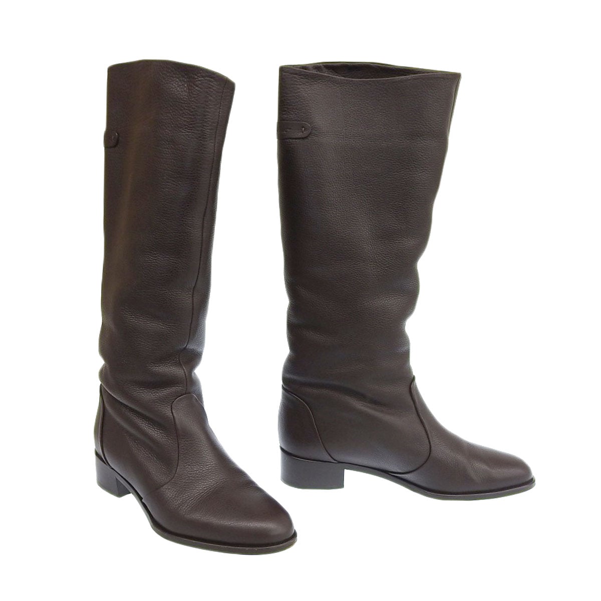 フェラガモ FERRAGAMO ブーツ レザー ブラウン 7C レディース 8892