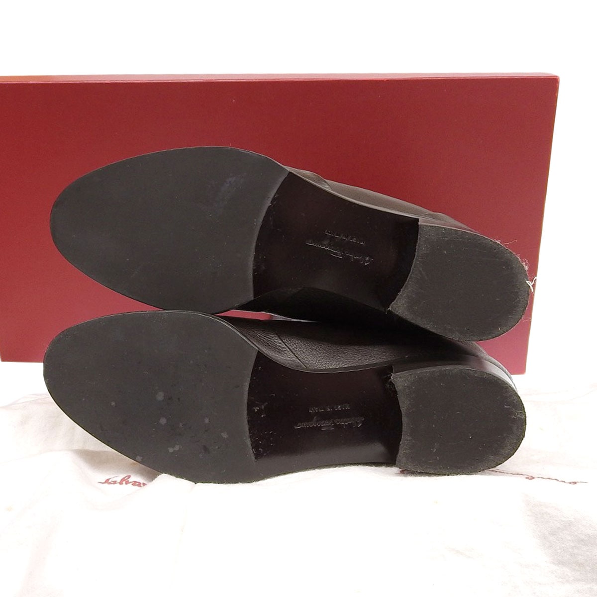 フェラガモ FERRAGAMO ブーツ レザー ブラウン 7C レディース 8892