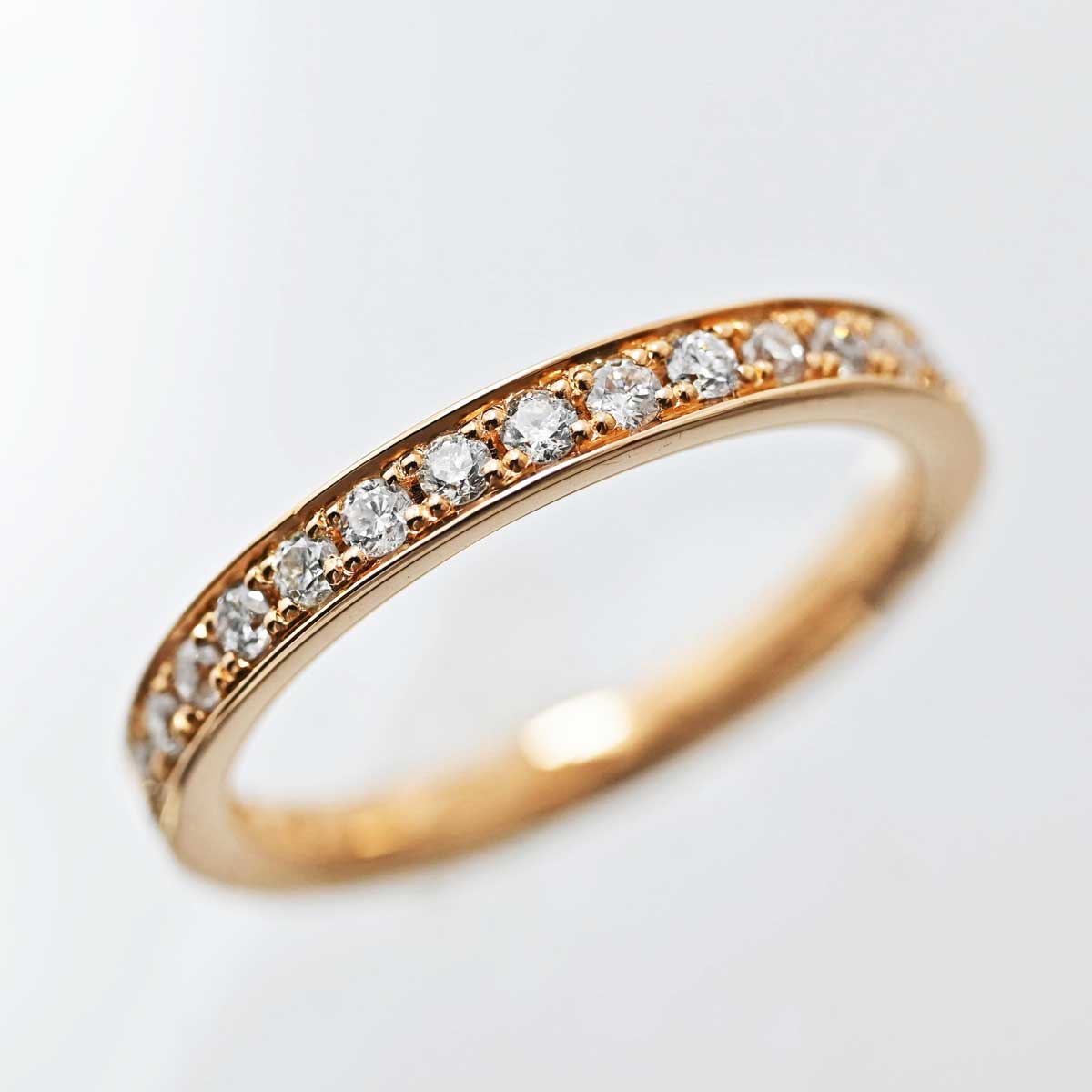 4℃ K18PG ピンクゴールド ダイヤ リング 8号 レディース  3285