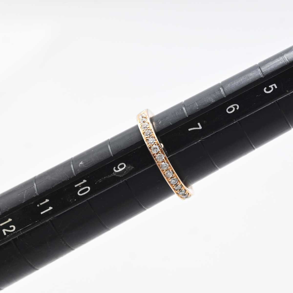 4℃ K18PG ピンクゴールド ダイヤ リング 8号 レディース  3285