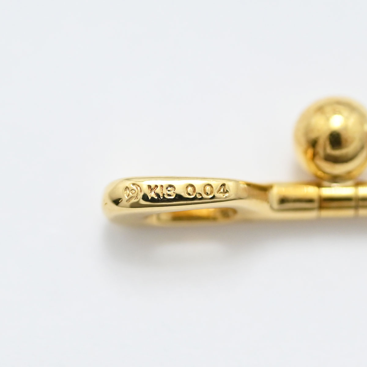 タサキ TASAKI K18YG イエローゴールド パール ダイヤ0.04ct ペンダント レディース  3510