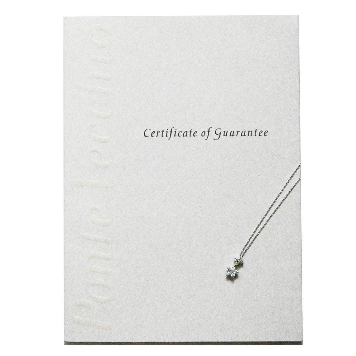 ポンテヴェキオ PONTE VECCHIO K18ＷG ホワイトーゴールド ダイヤ0.17ct スター 星 ネックレス レディース  3591