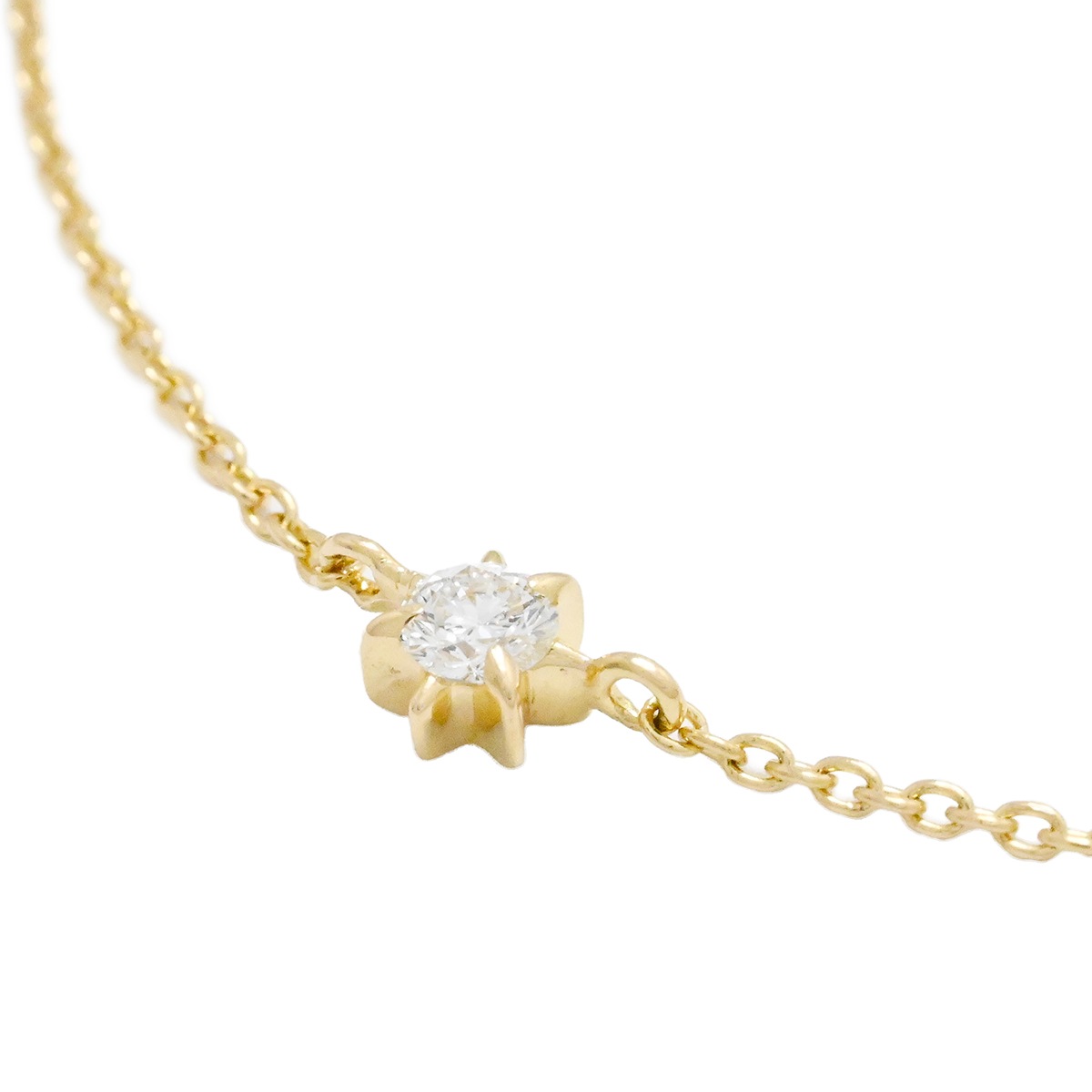 スタージュエリー STAR JEWELRY K18YG イエローゴールド ダイヤ ブレスレット レディース ダイヤモンド ジュエリー  2056
