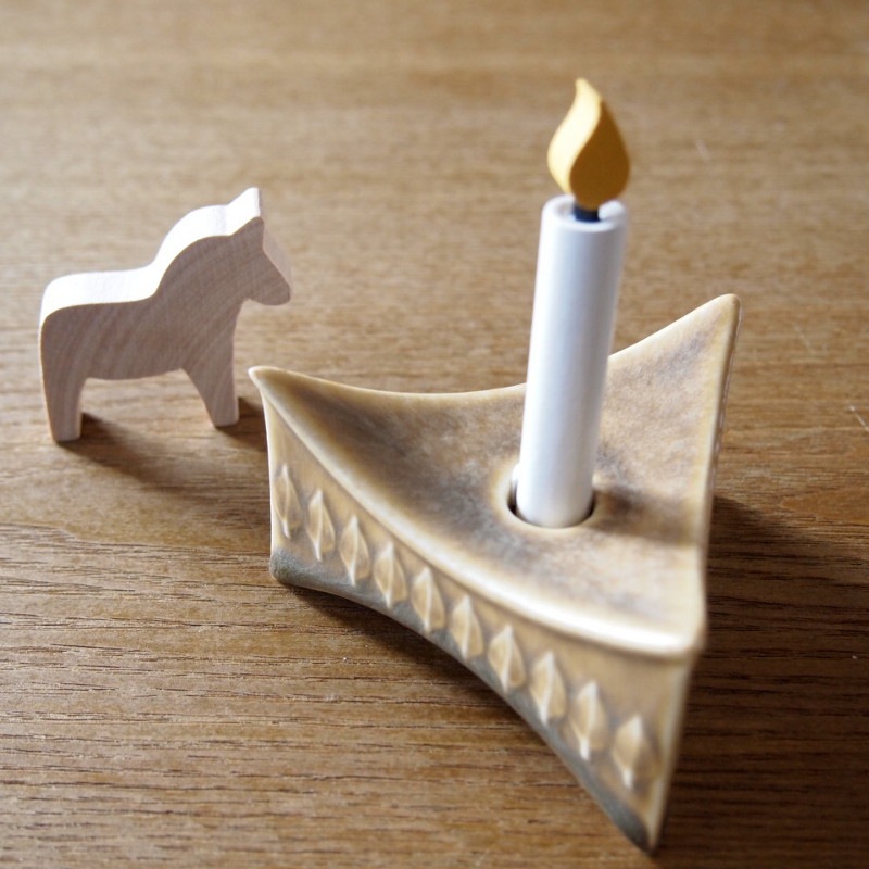 スウェーデン Larssons Tra ラッセントレー ウッドキャンドル