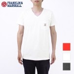 FRANKLIN MARSHALL(�ե�󥯥�󡦥ޡ������) "T-SHIRTS JERSEY V NECK SHORT " TSMCA174