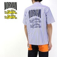 NORMAN Υޥ Ⱦµ  BACK PRINT OPEN COLLAR SHIRTS NOR-0011