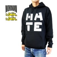 NORMAN Υޥ å Logo Print  hooded sweatshirt "HATE" NOR-0037