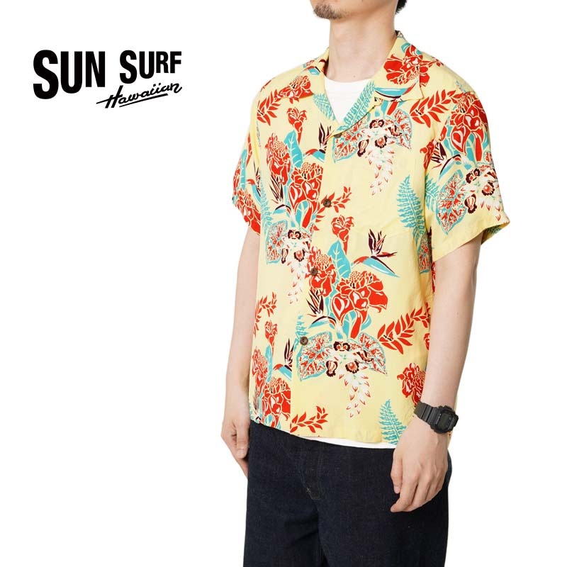 SUN Surf 花柄 アロハシャツ 半袖 SUN SURF（サンサーフ） 】 半袖アロハシャツ S/S HAWAIIAN