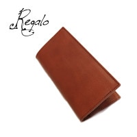 Regalo 쥬  å "SLIM LONG WALLET WITHOUT COIN PURSE"  BROWN  WL-02-BR