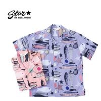 STAR OF HOLLYWOOD ֥ϥꥦå Ⱦµ  BROAD COTTON OPEN SHIRT "FISH" SH38635