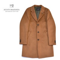 SCOTCH&SODA �����å�����ɥ����� �����ȡ����㥱�å� ��SINGLE BREASTED WOOL BLEND OVERCOAT�� 292-41112