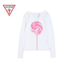 �ں߸˰��ݥ�����50��OFF��GUESS ���� ������� Ĺµ T����� "PRINT L/S TEE" W44POCK36JOK