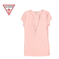 �ں߸˰��ݥ�����50��OFF��GUESS ���� ������� Ⱦµ T����� "S/S JENNY KEYHOLE HENLEY TOP" W63P1AK49P1